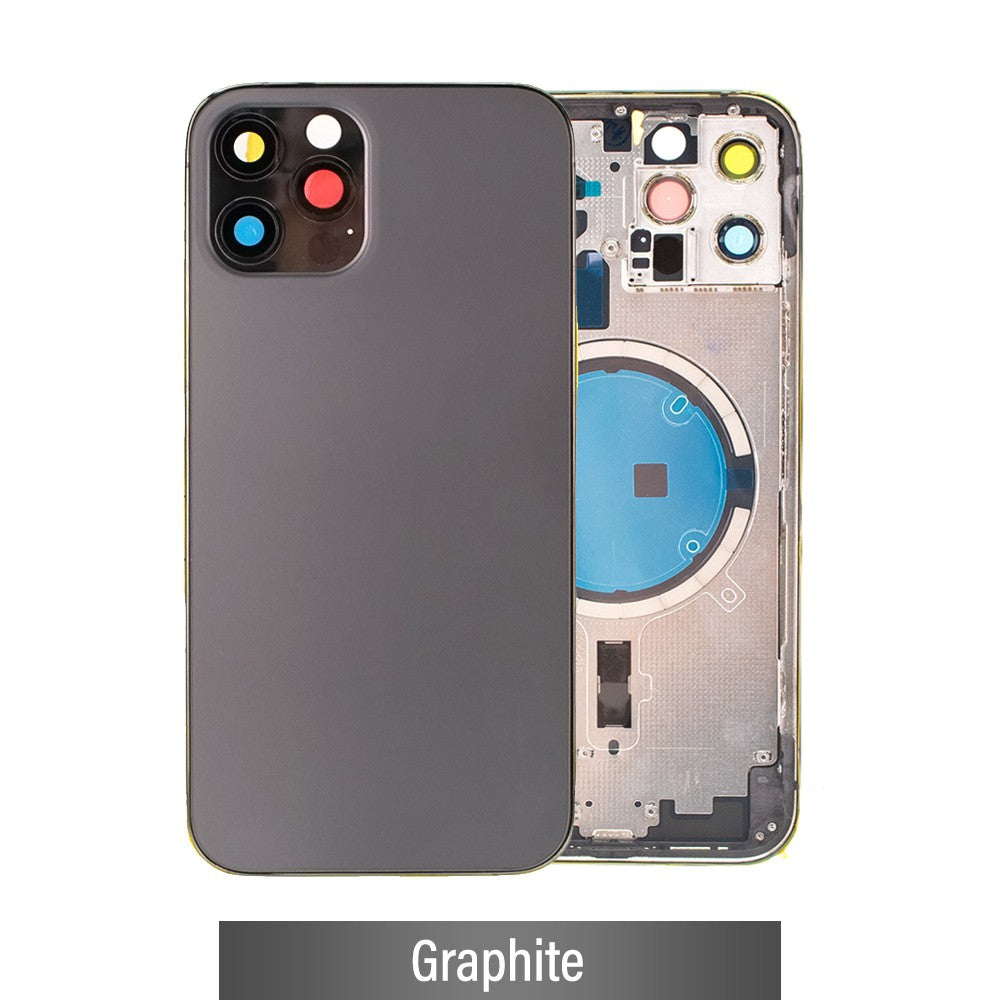 Rear Housing for iPhone 12 Pro (NO LOGO)-Black Rear Housing for iPhone 12 Pro (NO LOGO)-Black